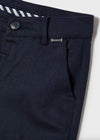 Mayoral Youth Boys Navy Linen Chino Pants | HONEYPIEKIDS | Kids Boutique Clothing