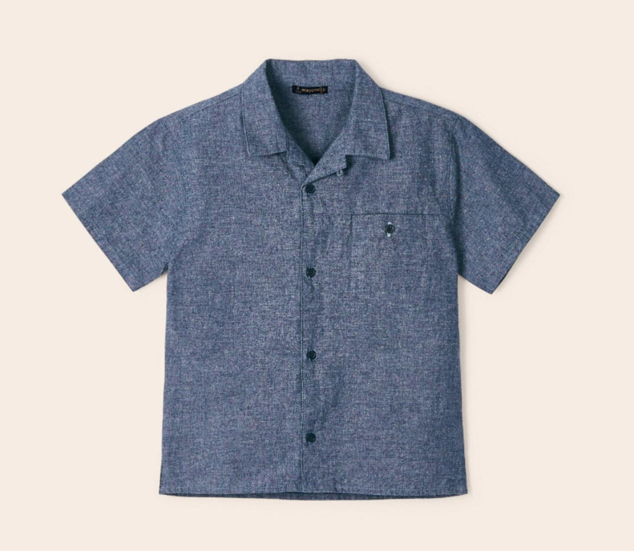 Mayoral Boys Navy Linen Shirt and Shorts Set | HONEYPIEKIDS 