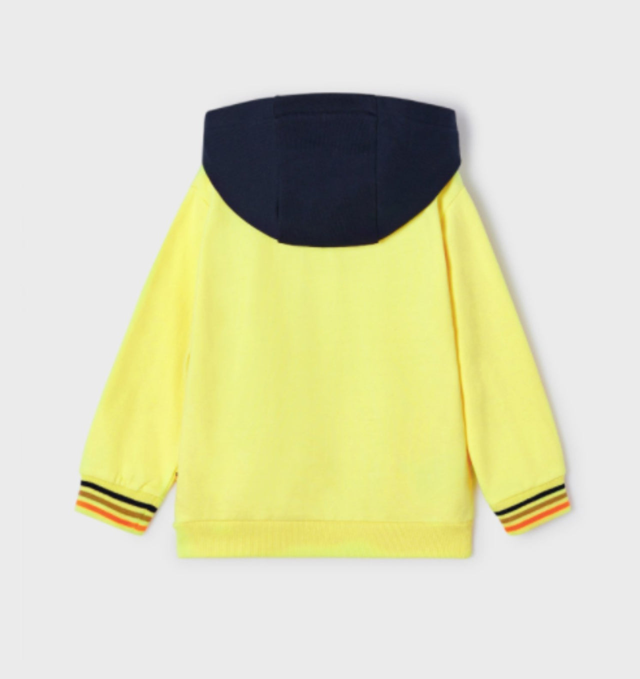 Mayoral Boys Neon Yellow Hooded Sweatshirt With Sneaker Graphic | HONEYPIEKIDS 