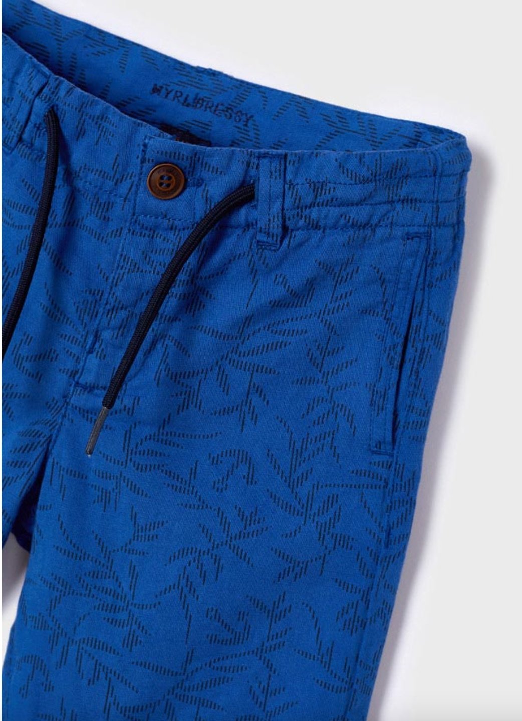 Mayoral Boys Printed Blue Bermuda Shorts | HONEYPIEKIDS 