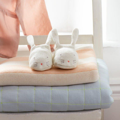 Meri Meri Baby Girls Baby Mint Bunny Booties | HONEYPIEKIDS | Kids Boutique Clothing