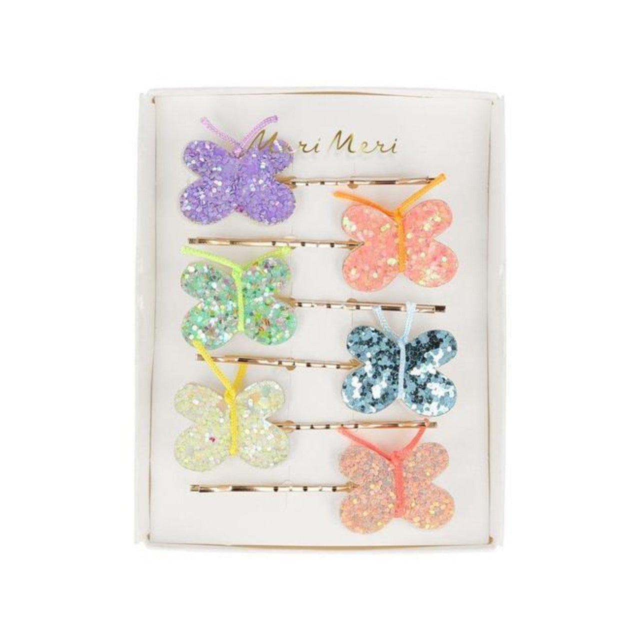 Meri Meri Glitter Butterfly Hair Sliders | HONEYPIEKIDS 