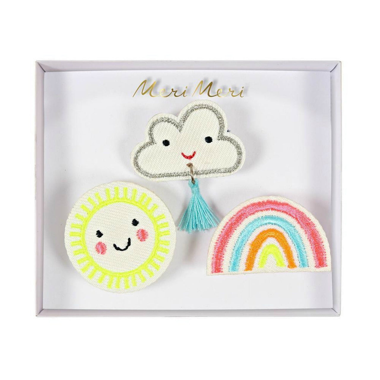 Meri Meri Glitter Weather Faces Brooches | HONEYPIEKIDS 