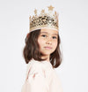 Meri Meri Gold Glitter Fabric Crown | HONEYPIEKIDS | Kids Boutique Clothing