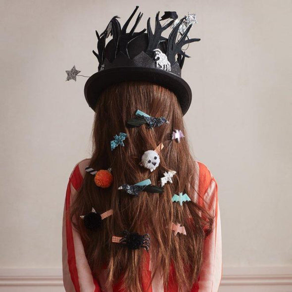 Meri Meri Halloween Pom Pom Hair Clips (set of 4) | HONEYPIEKIDS | Kids Boutique Clothing