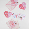 Meri Meri Heart Concertina Valentine Cards & Stickers (Set of 12) | HONEYPIEKIDS | Kids Boutique Clothing