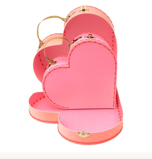 Meri Meri Heart Suitcases - Set of 2 | HONEYPIEKIDS | Kids Boutique Clothing
