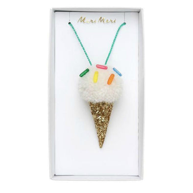 Meri Meri Ice Cream Pom Pom Necklace | HONEYPIEKIDS | Kids Boutique Clothing