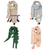 Meri Meri Knitted Boys and Girls Organic Cotton Animal Scarves | HONEYPIEKIDS | Kids Boutique Clothing