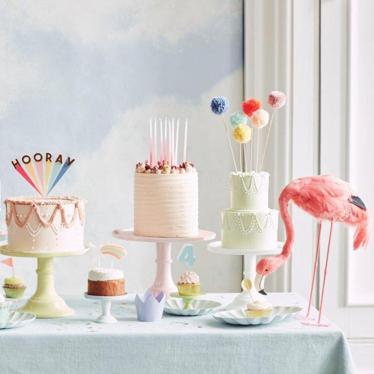 Meri Meri Multi Pom Pom Cake Toppers | HONEYPIEKIDS 