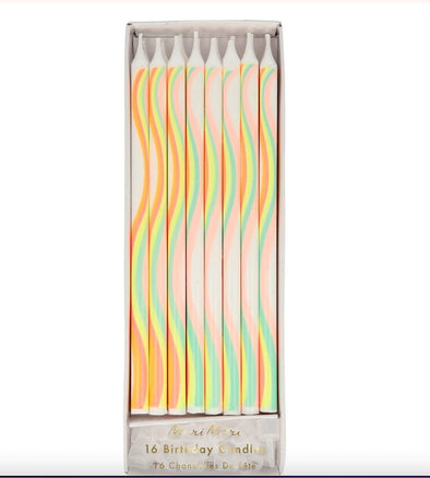 Meri Meri Rainbow Pattern Candles | HONEYPIEKIDS | Kids Boutique Clothing