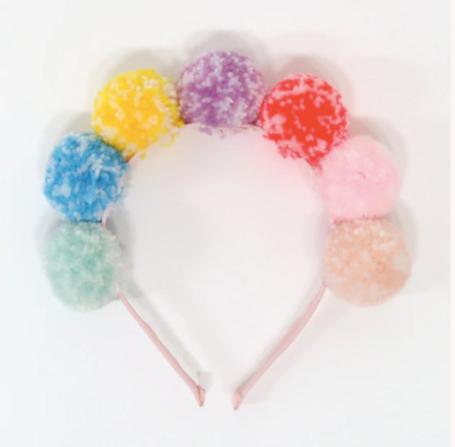 Meri Meri Rainbow Pompom Headband | HONEYPIEKIDS 