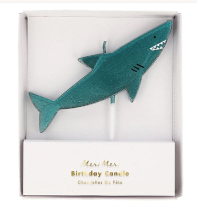 Meri Meri Shark Birthday Candle | HONEYPIEKIDS | Kids Boutique Clothing