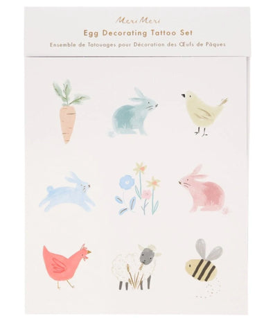 Meri Meri Spring Bunny Egg Decorating Tattoo Kit (set of 27 tattoos) | HONEYPIEKIDS | Kids Boutique Clothing