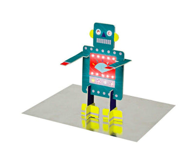 Meri Meri Stand Up Robot Greeting Card | HONEYPIEKIDS | Kids Boutique Clothing