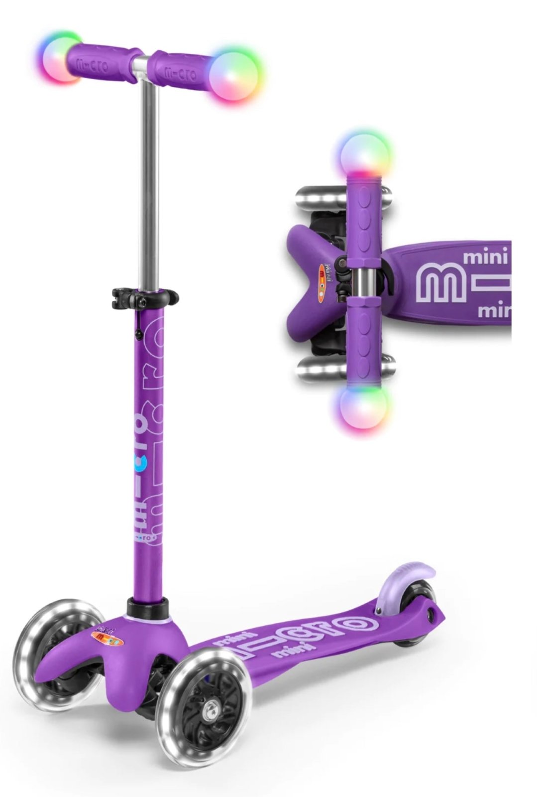 Micro Kickboard Mini Deluxe MAGIC Light Up Handlebar Scooter | HONEYPIEKIDS 