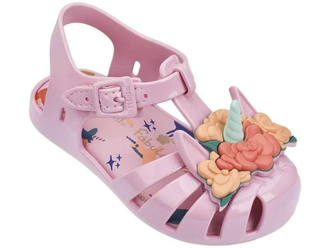 Mini Melissa Aranha + Fabula B Unicorn Horn Sandals | HONEYPIEKIDS 