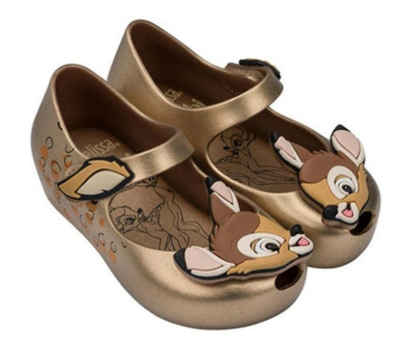 Mini Melissa Metallic Gold Bambi Shoes | HONEYPIEKIDS | Kids Boutique Clothing