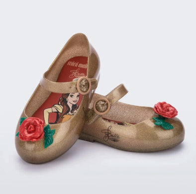 Mini Melissa Girls Disney Princess MINI SWEET LOVE+ BELLE Shoes | HONEYPIEKIDS | Kids Boutique 