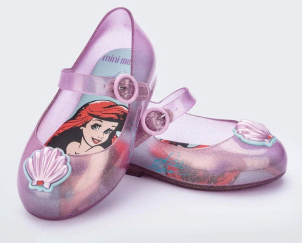 Mini Melissa Girls Little Mermaid Sweet Love + Disney Princess ARIEL Shoes | HONEYPIEKIDS 