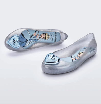 Mini Melissa Girls MINI SWEET LOVE+ CINDERELLA Slip On Flat Shoes | HONEYPIEKIDS | Kids Boutique