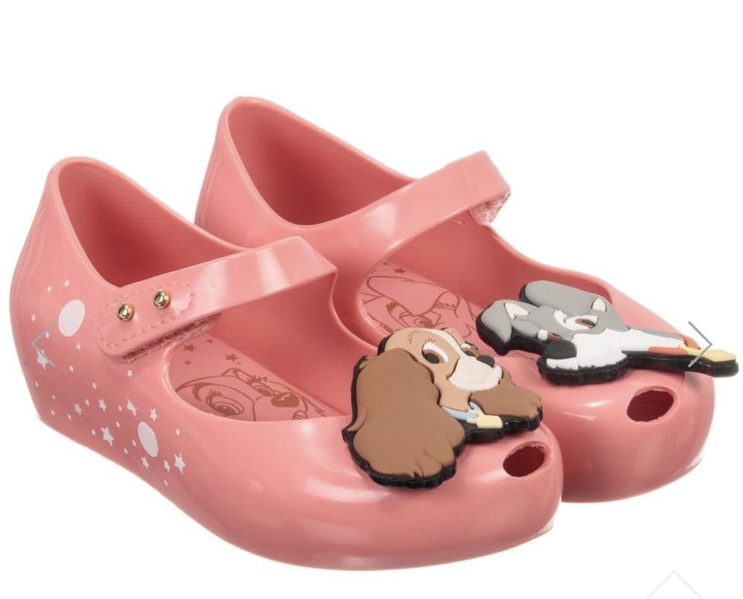 Mini Melissa Girls Pink Disney Lady And The Tramp Shoes | HONEYPIEKIDS 