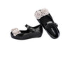 Mini Melissa Little Girls Black White MINI ULTRAGIRL GARDEN BB Shoes | HONEYPIEKIDS | Kids Shoes