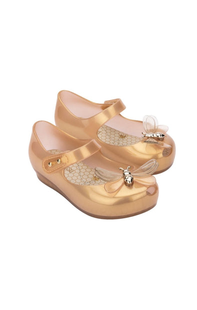 Mini Melissa Girls Pearly Orange ULTRAGIRL BUGS Maryjane Shoes | HONEYPIEKIDS | Kids Shoes