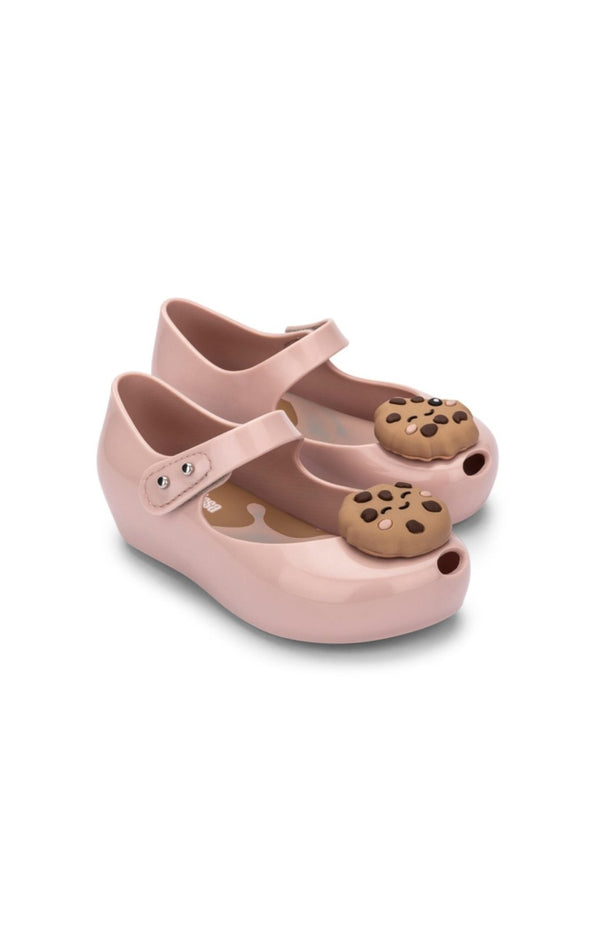 Mini Melissa Little Girls Pink MINI Chocolate Chip Cookies Maryjane Shoes | HONEYPIEKIDS 