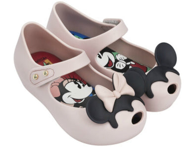 Mini Melissa Girls Pink Mickey and Minnie Disney Mary Jane Shoes | HONEYPIEKIDS | Kids Shoes