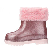 Mini Melissa Toddler Girls Winter Pink Cuff Boots | HONEYPIEKIDS 