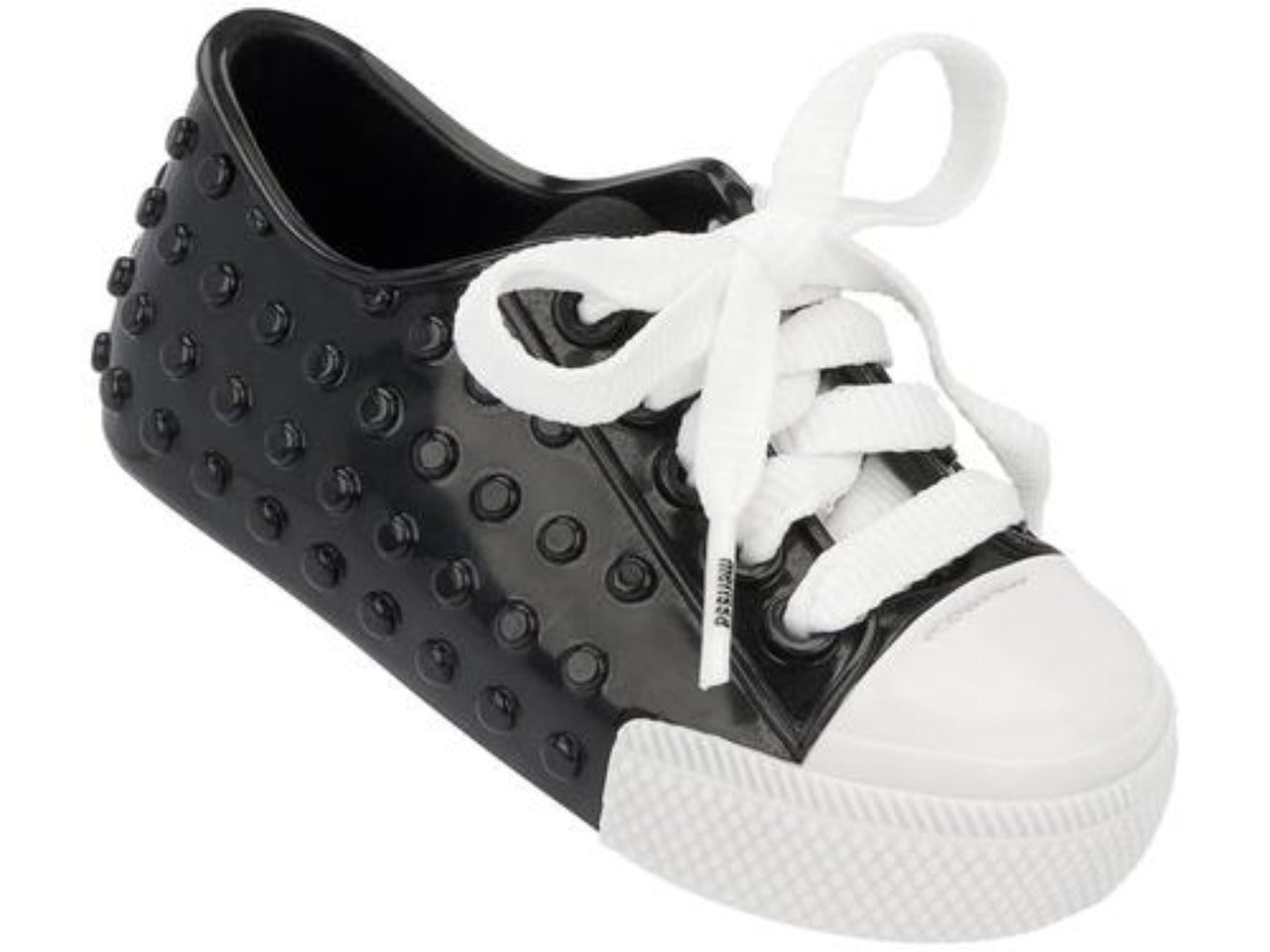 Mini Melissa Unisex Polibolha Black Sneakers | HONEYPIEKIDS 