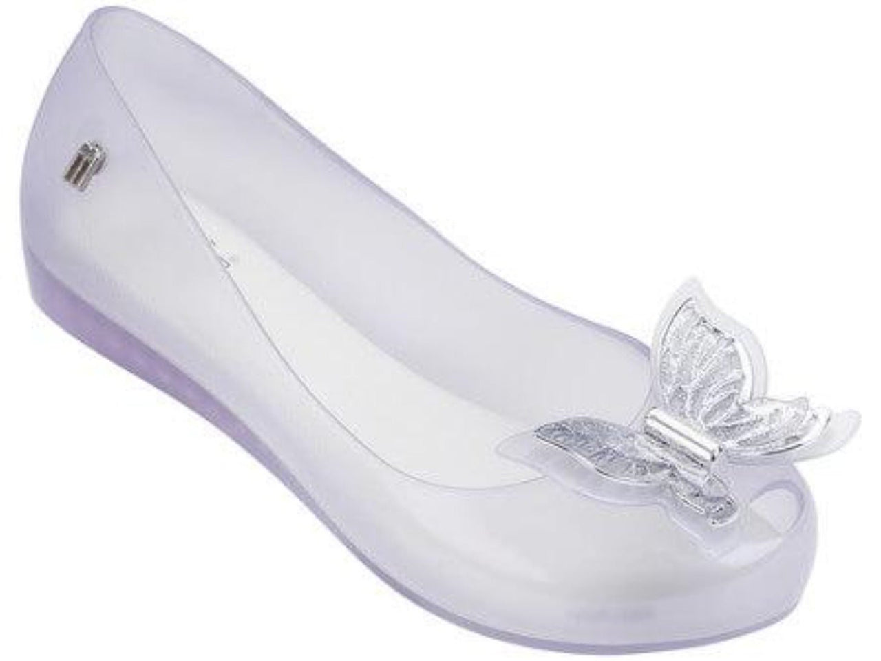 Mini Melissa Youth Ultragirl Fly Pearly Lilac Butterfly Dress Shoes | HONEYPIEKIDS 