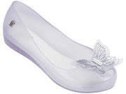 Mini Melissa Youth Ultragirl Fly Pearly Lilac Butterfly Dress Shoes | HONEYPIEKIDS 