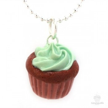 Tiny Hands Scented Mint Chocolate Cupcake Necklace | HONEYPIEKIDS 