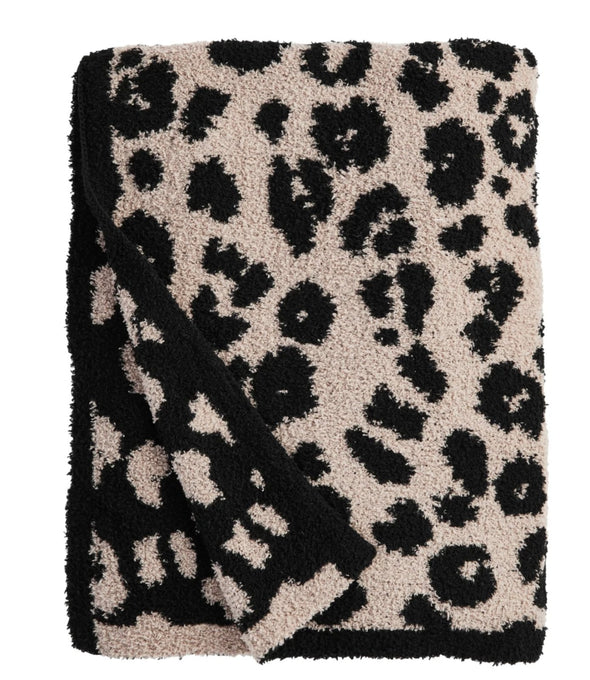 Mudpie Home Large Leopard Chenille Blanket - 2 Color Choices | HONEYPIEKIDS | Kids Boutique Clothing