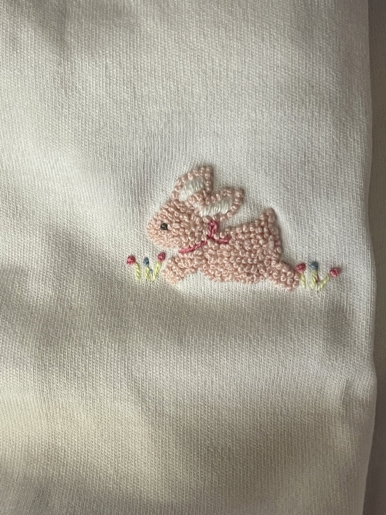 Mudpie Infant Girls French Knot Bunny Sleep Gown | HONEYPIEKIDS 