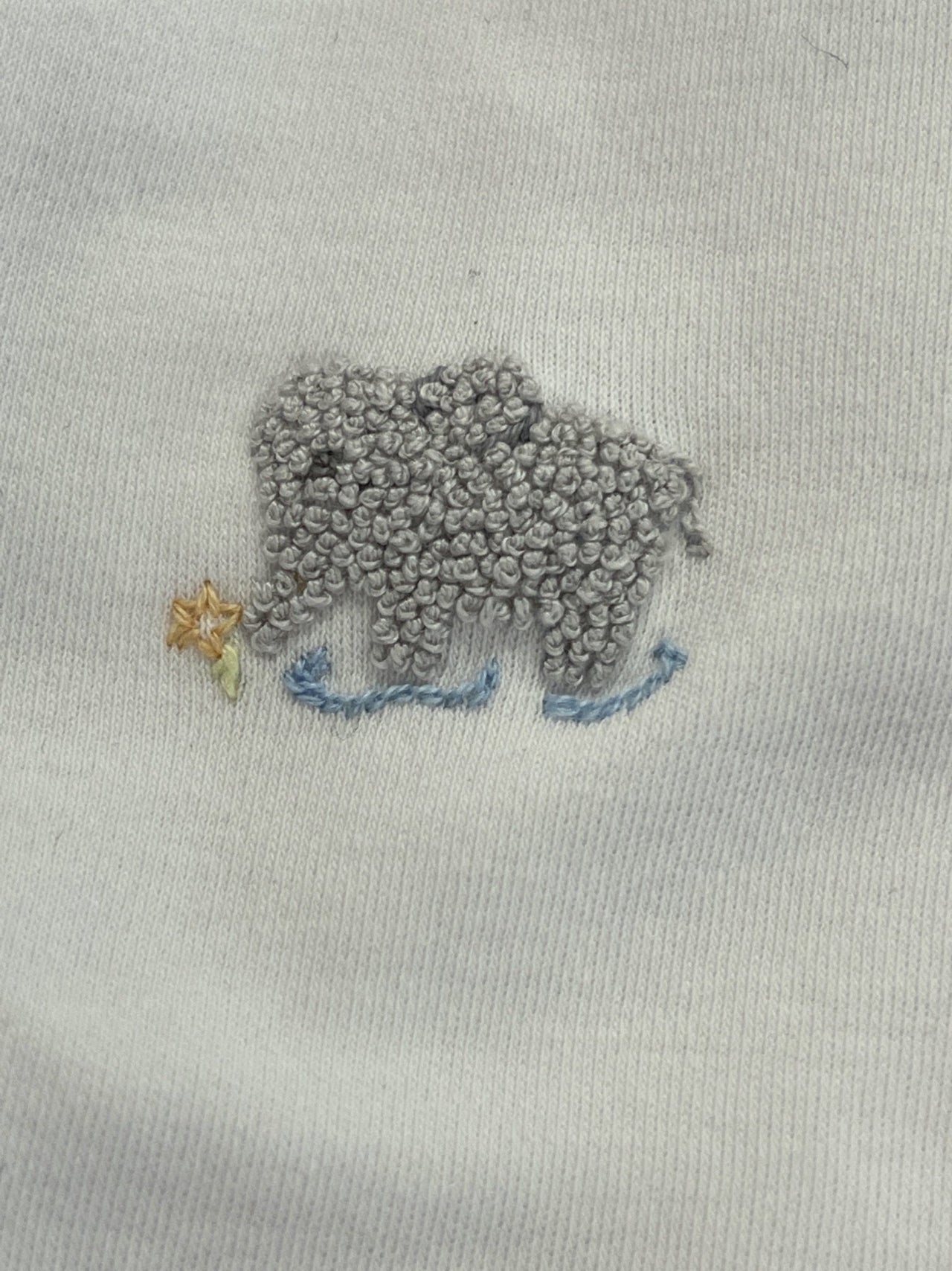 Mudpie Infant Boys French Knot Elephant Sleep Gown | HONEYPIEKIDS 