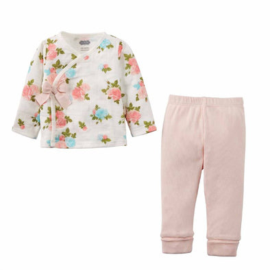 Mudpie Infant Girls Muslin Floral 2 Piece Outfit | HONEYPIEKIDS | Kids Boutique Clothing