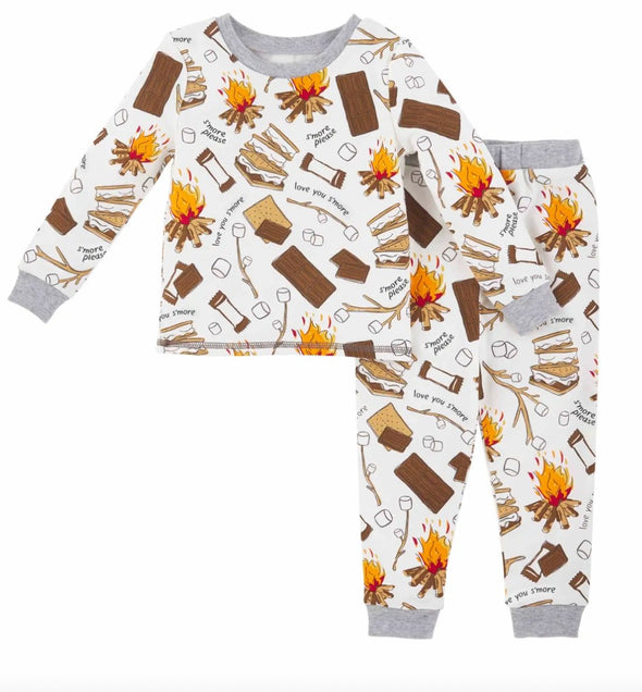 Mudpie Infant & Toddler Boys S'MORE PLEASE Pajama's | HONEYPIEKIDS | Kids Boutique Clothing