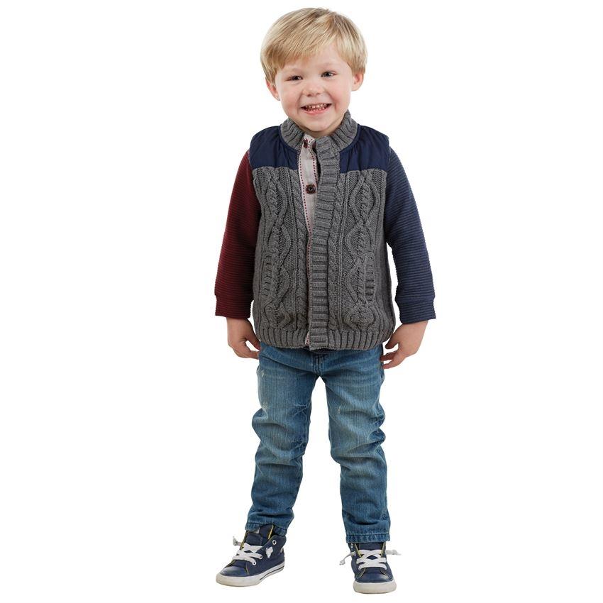 MUDPIE INFANT & TODDLER BOYS SWEATER AND NYLON VEST | HONEYPIEKIDS 