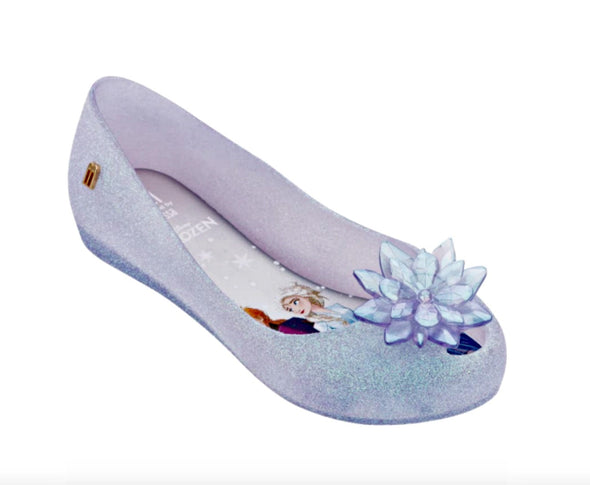 Mini Melissa Frozen Ultra 25 Youth Clear Glitter Bow Shoes | HONEYPIEKIDS | Kids Boutique Clothing