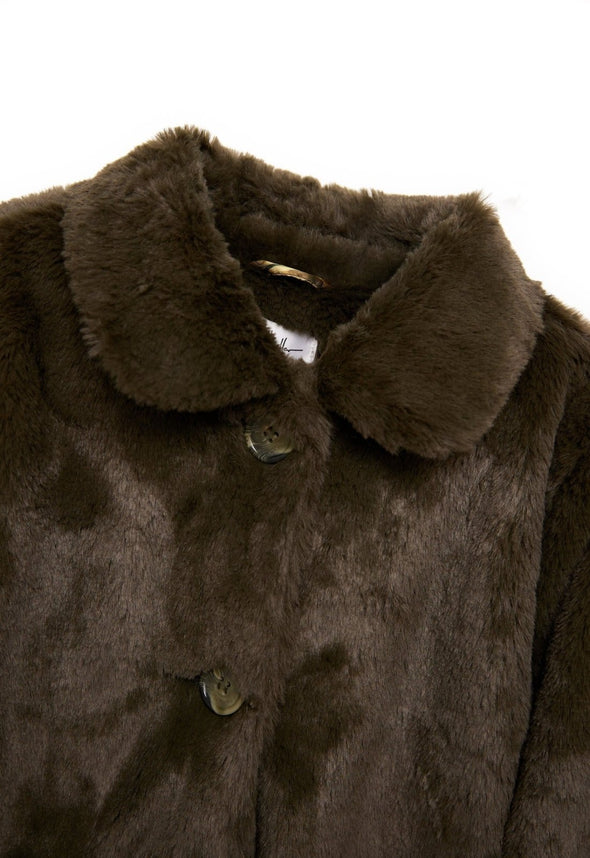 HONEYPIEKIDS | Nicole Miller Girls Green Faux Fur Coat
