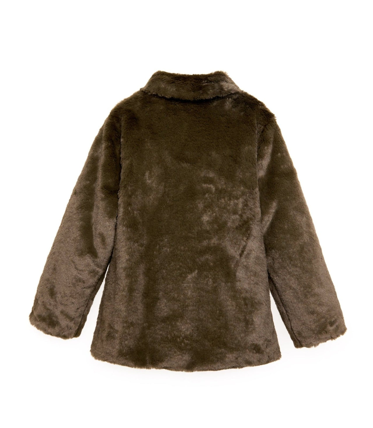Nicole Miller Girls Green Faux Fur Coat | HONEYPIEKIDS 
