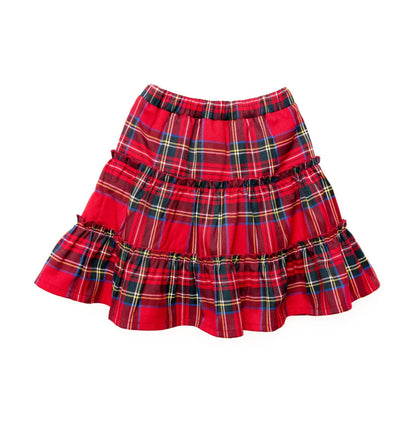 HONEYPIEKIDS | Nicole Miller Girls Red Plaid Ruffle Skirt