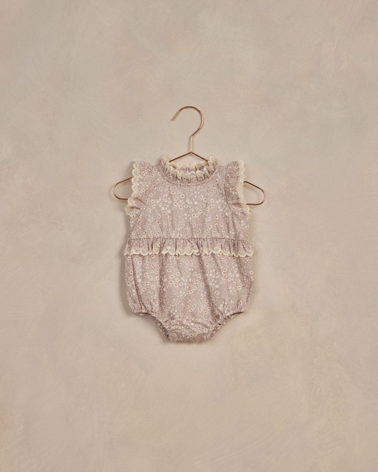 Noralee Baby Alice Romper In Lavender Bloom | HONEYPIEKIDS