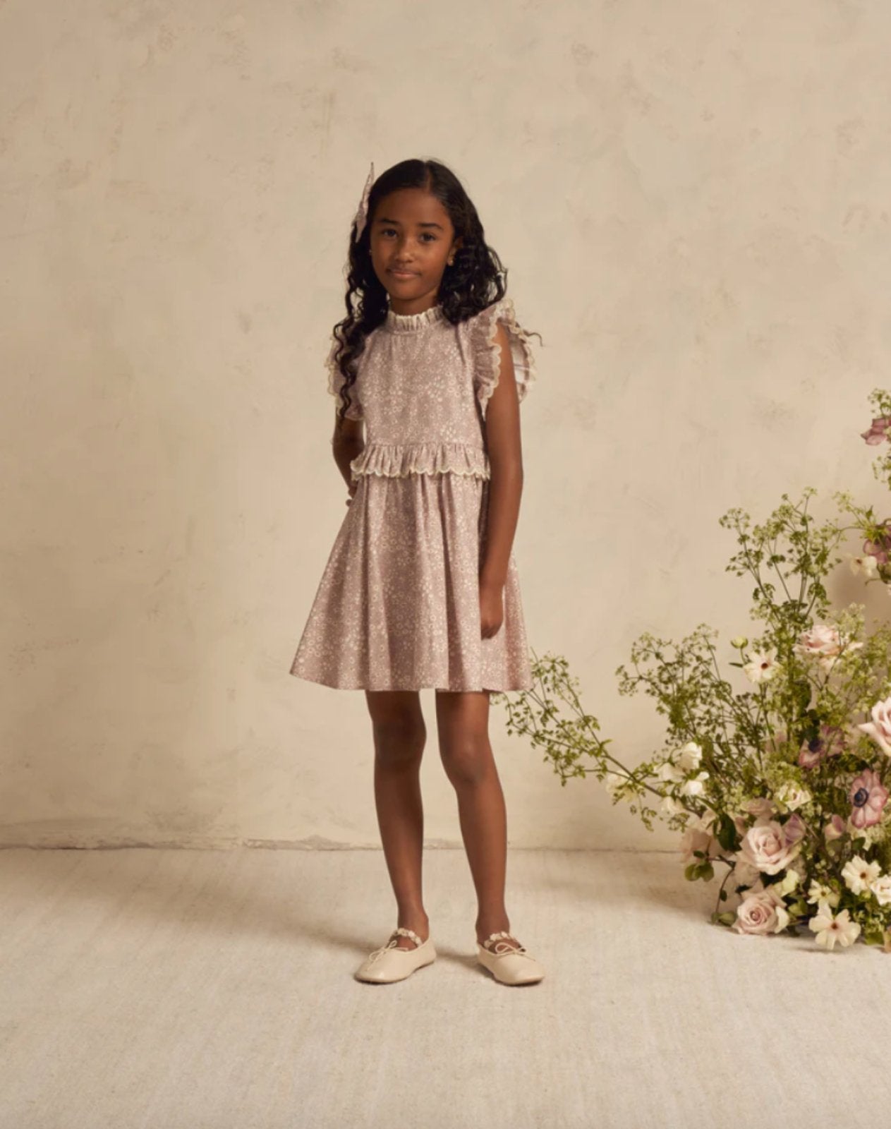 Noralee Alice Dress In Lavender Bloom | HONEYPIEKIDS 