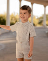 NoraLee Baby & Little Boys Chambray Suspender Shorts | HONEYPIEKIDS | Kids Boutique Clothing