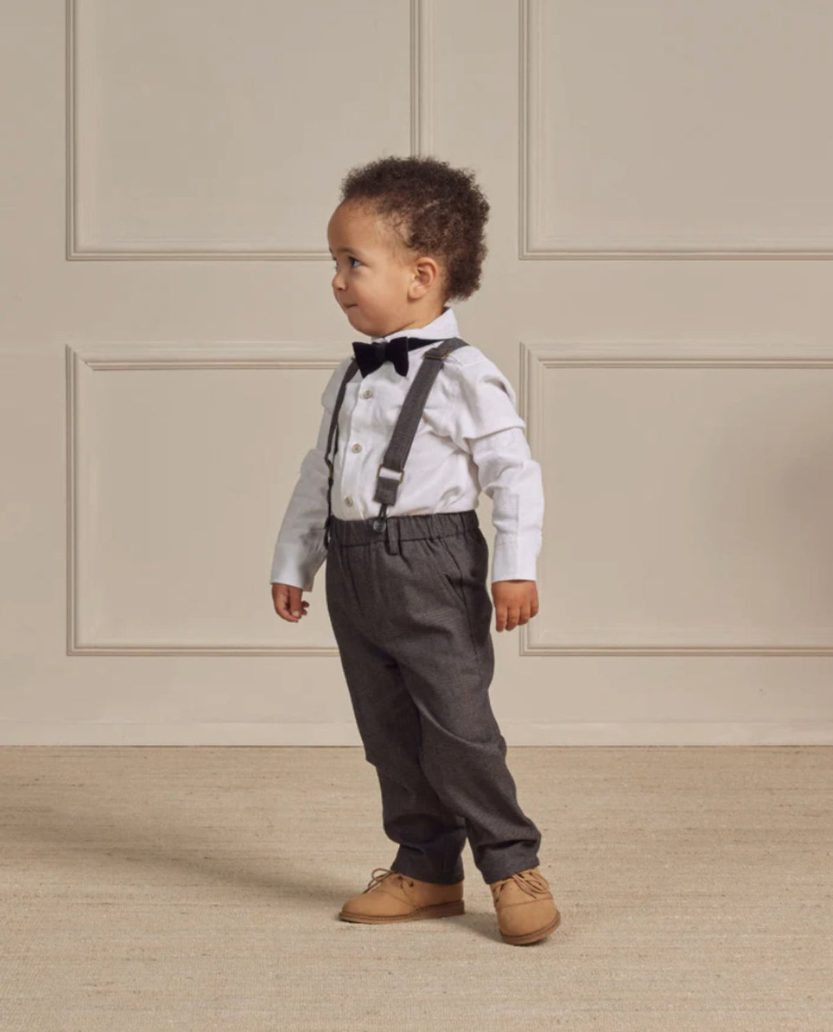 NoraLee Boys Black Suspender Pants - Baby and Toddler | HONEYPIEKIDS