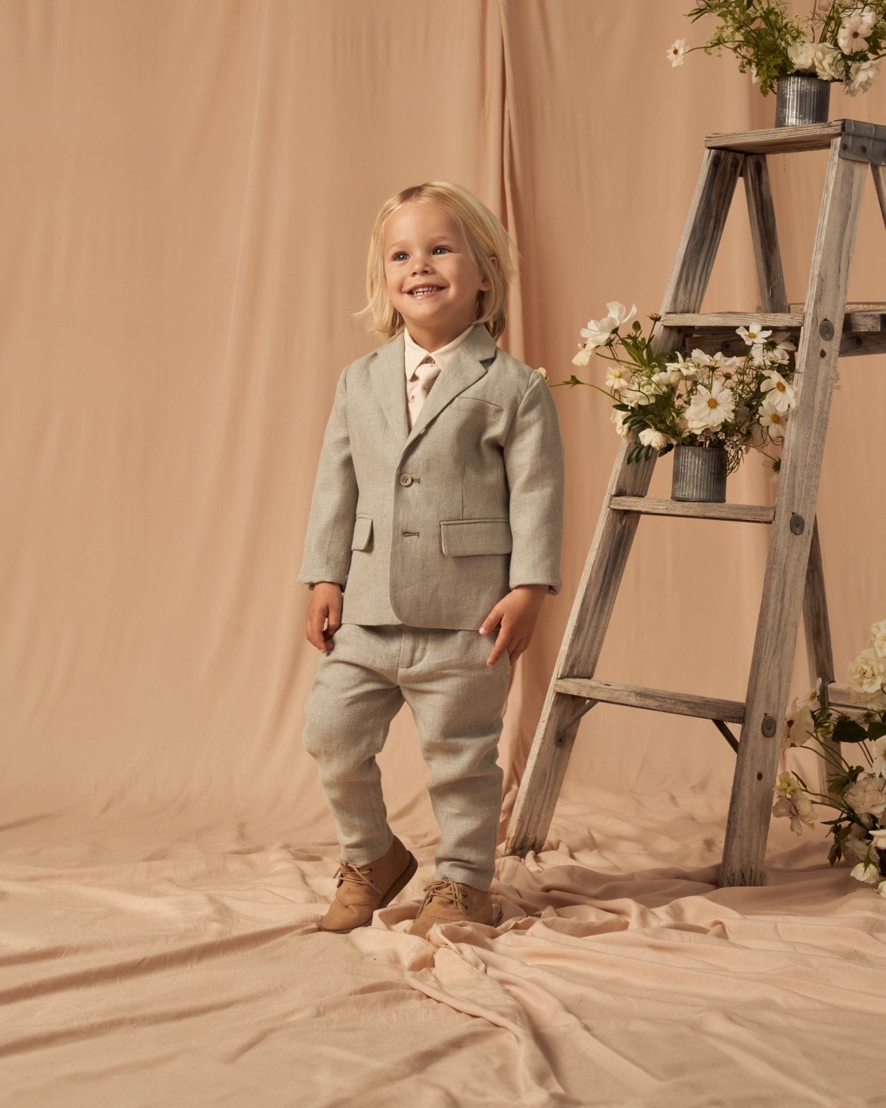 Noralee Boys Sebastian Blazer Jacket In Sage | HONEYPIEKIDS 
